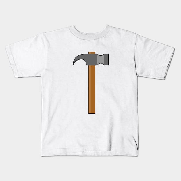 Claw Hammer Cartoon Kids T-Shirt by BirdAtWork